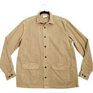 ASOS Men's Tan Khaki Beige Over Shirt Jacket Shaket Size L